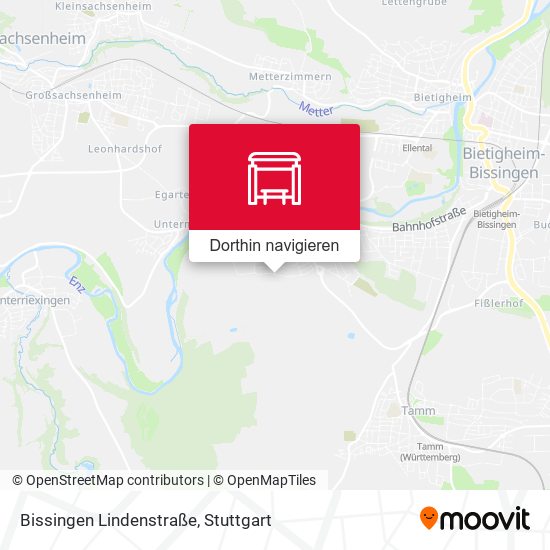 Bissingen Lindenstraße Karte