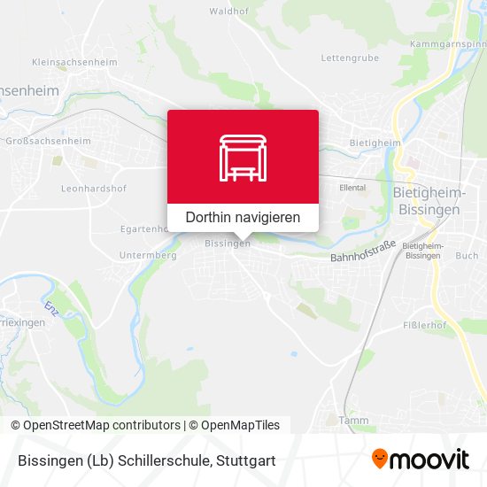 Bissingen (Lb) Schillerschule Karte