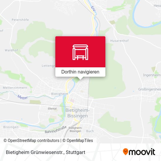 Bietigheim Grünwiesenstr. Karte