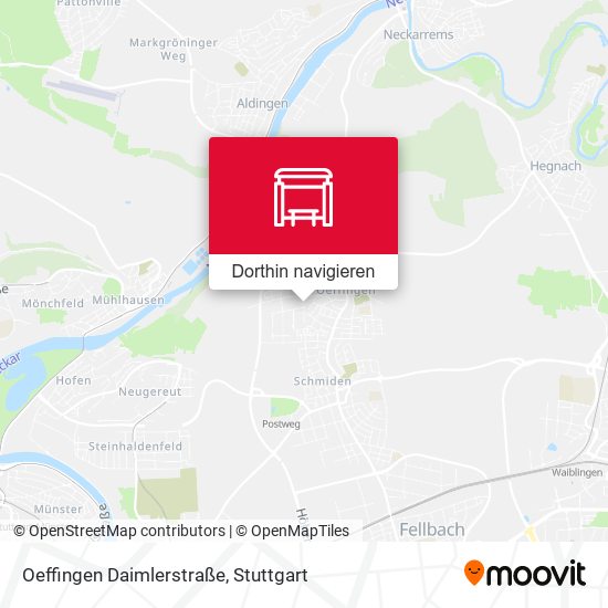Oeffingen Daimlerstraße Karte
