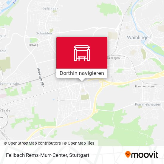 Fellbach Rems-Murr-Center Karte