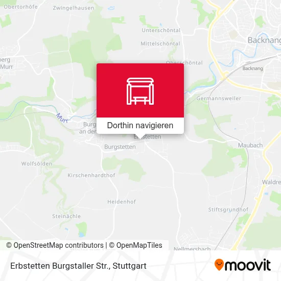 Erbstetten Burgstaller Str. Karte