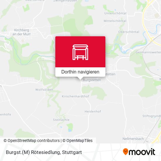 Burgst.(M) Rötesiedlung Karte