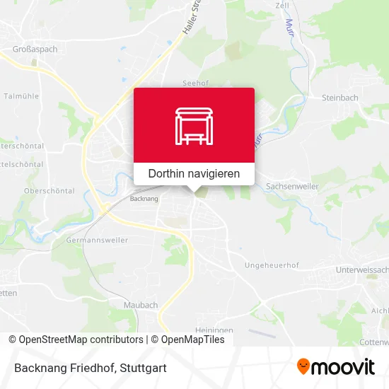 Backnang Friedhof Karte