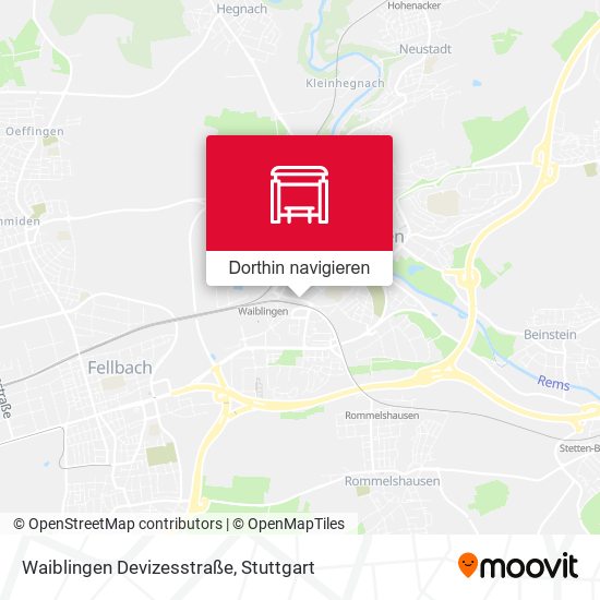 Waiblingen Devizesstraße Karte