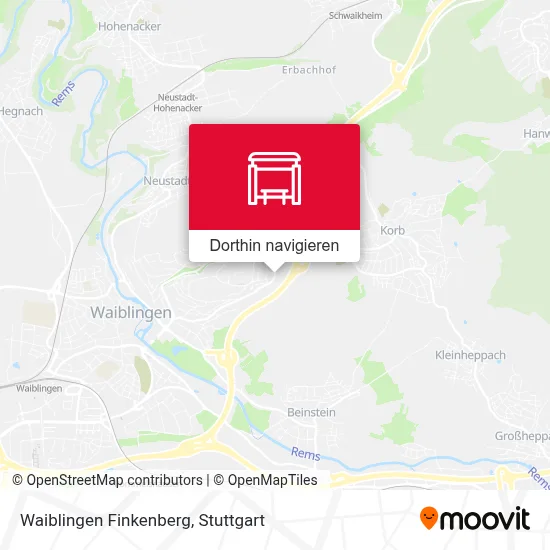 Waiblingen Finkenberg Karte