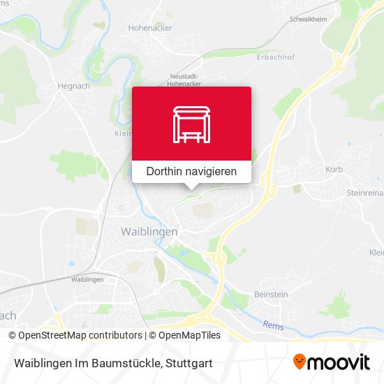 Waiblingen Im Baumstückle Karte