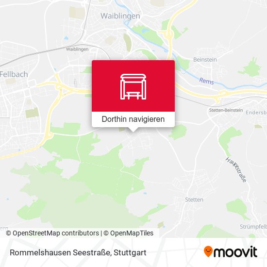 Rommelshausen Seestraße Karte