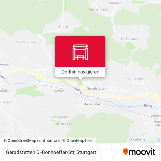 Geradstetten D.-Bonhoeffer-Str Karte