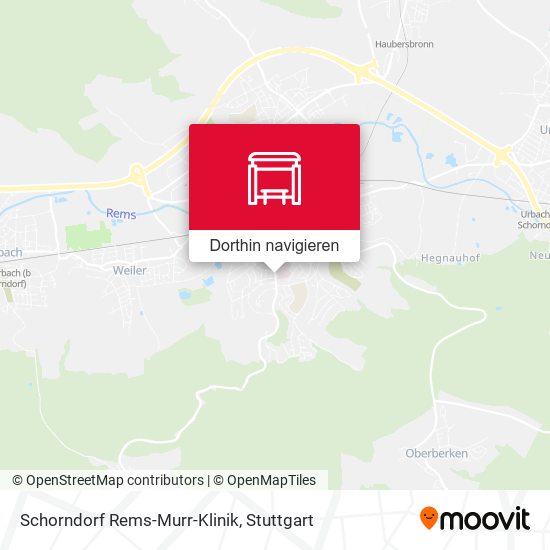 Schorndorf Rems-Murr-Klinik Karte