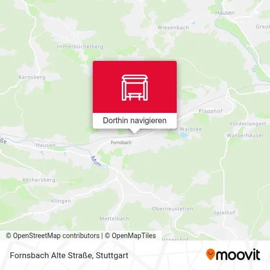 Fornsbach Alte Straße Karte