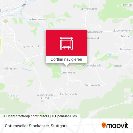 Cottenweiler Stockäcker Karte