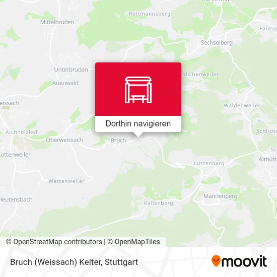 Bruch (Weissach) Kelter Karte