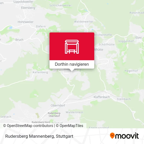 Rudersberg Mannenberg Karte