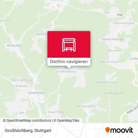 Großhöchberg Karte