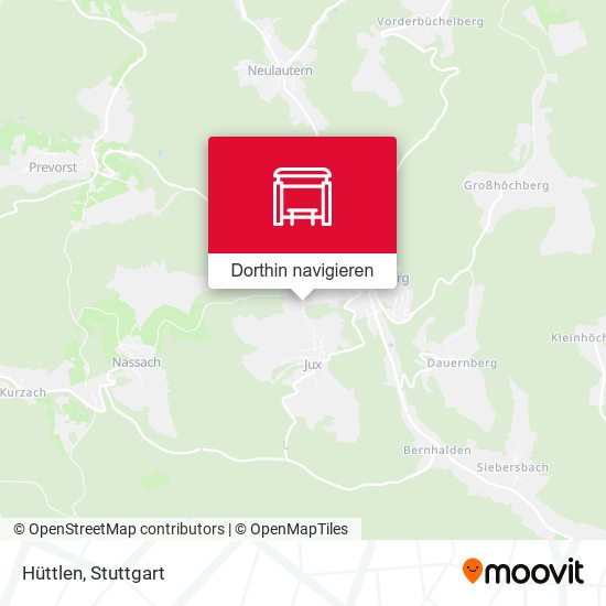 Hüttlen Karte