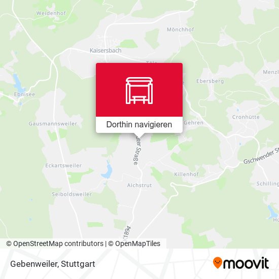 Gebenweiler Karte