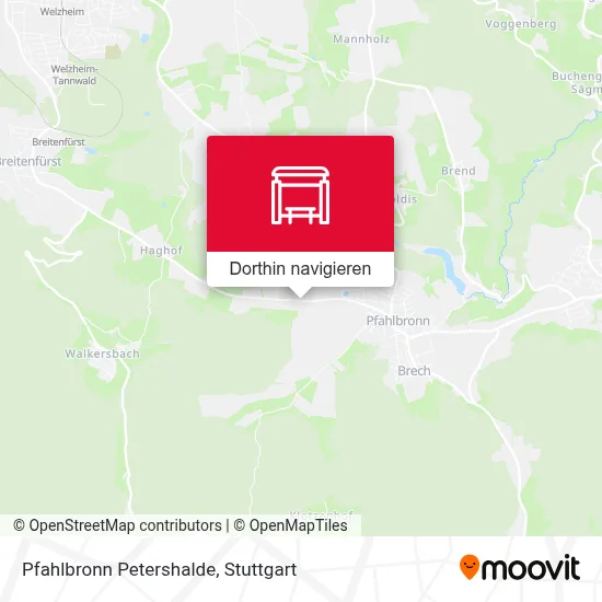 Pfahlbronn Petershalde Karte