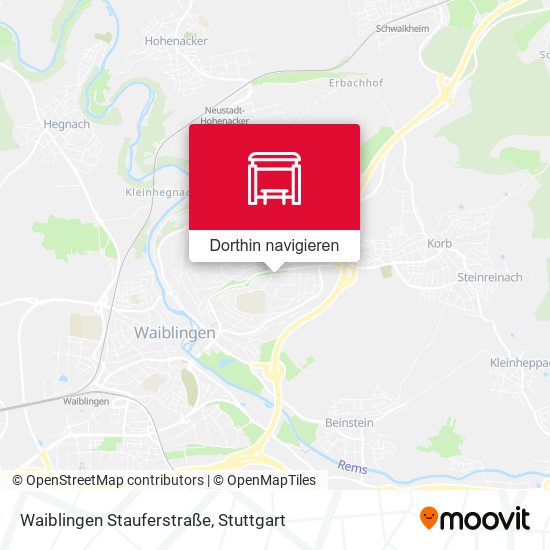 Waiblingen Stauferstraße Karte