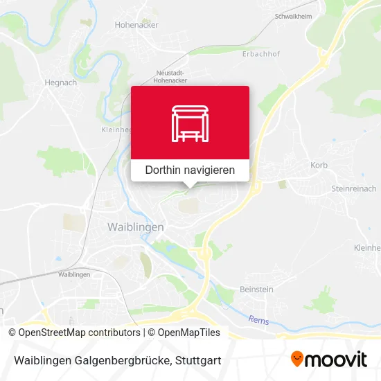 Waiblingen Galgenbergbrücke Karte