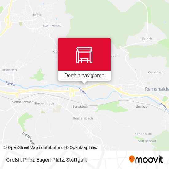 Großh. Prinz-Eugen-Platz Karte