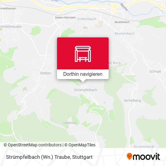 Strümpfelbach (Wn.) Traube Karte