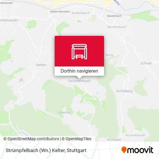 Strümpfelbach (Wn.) Kelter Karte