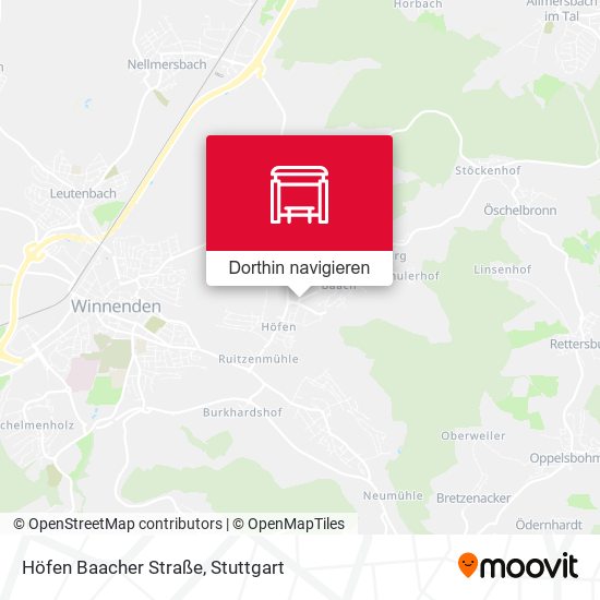 Höfen Baacher Straße Karte