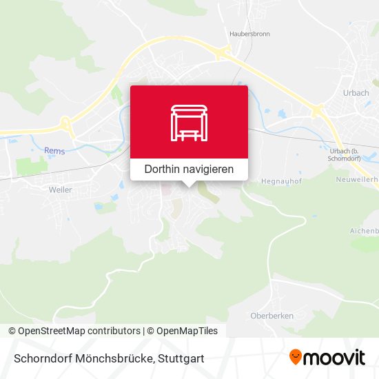 Schorndorf Mönchsbrücke Karte