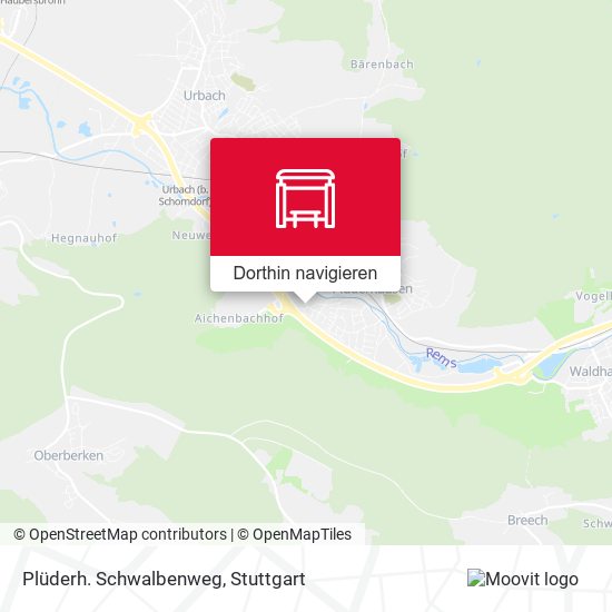 Plüderh. Schwalbenweg Karte