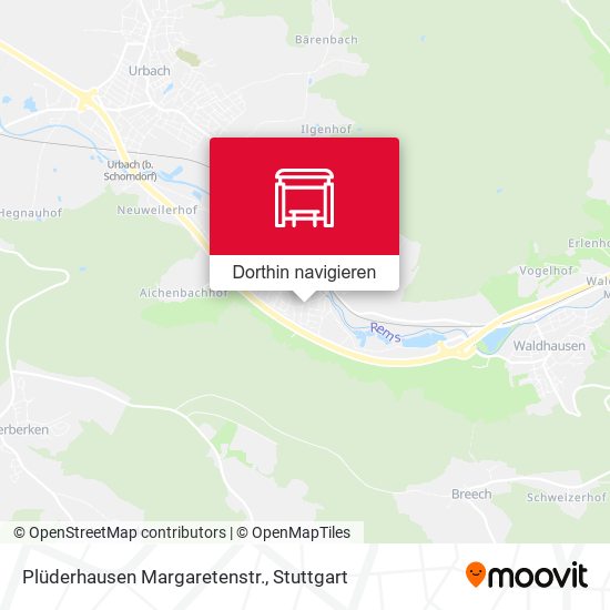 Plüderhausen Margaretenstr. Karte