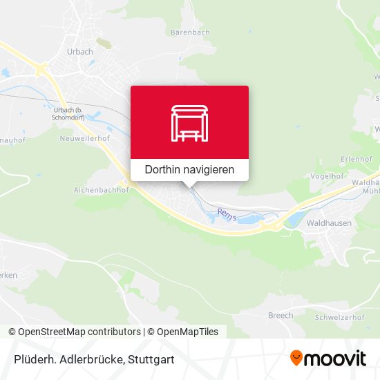 Plüderh. Adlerbrücke Karte