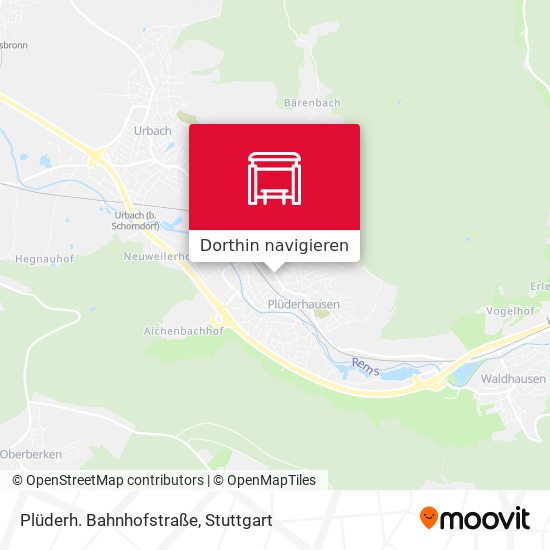 Plüderh. Bahnhofstraße Karte