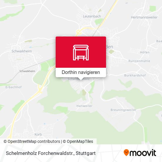 Schelmenholz Forchenwaldstr. Karte