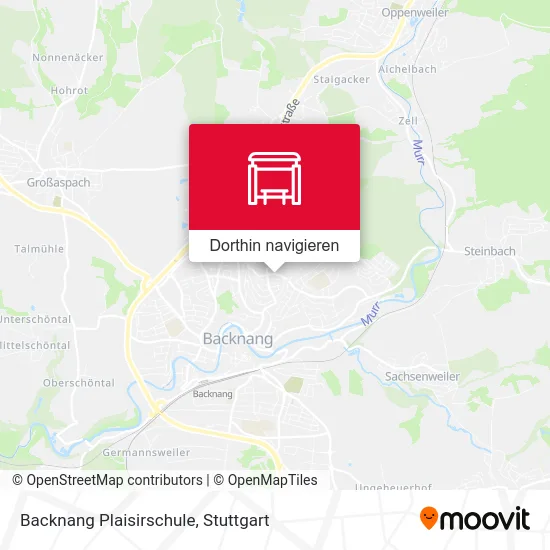 Backnang Plaisirschule Karte