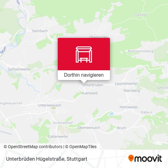 Unterbrüden Hügelstraße Karte
