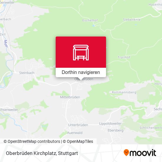 Oberbrüden Kirchplatz Karte