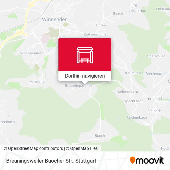 Breuningsweiler Buocher Str. Karte