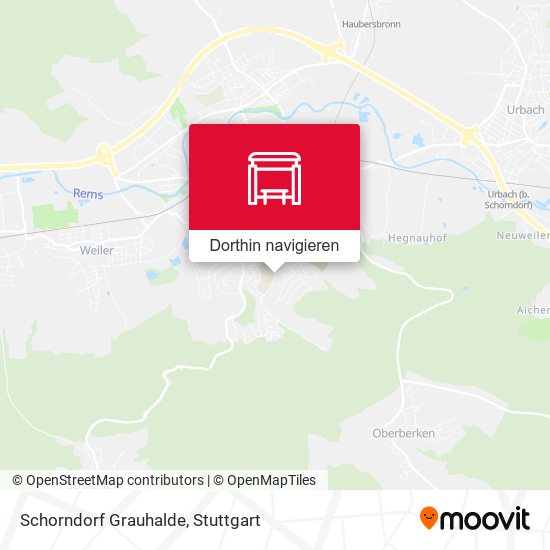 Schorndorf Grauhalde Karte