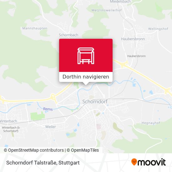 Schorndorf Talstraße Karte