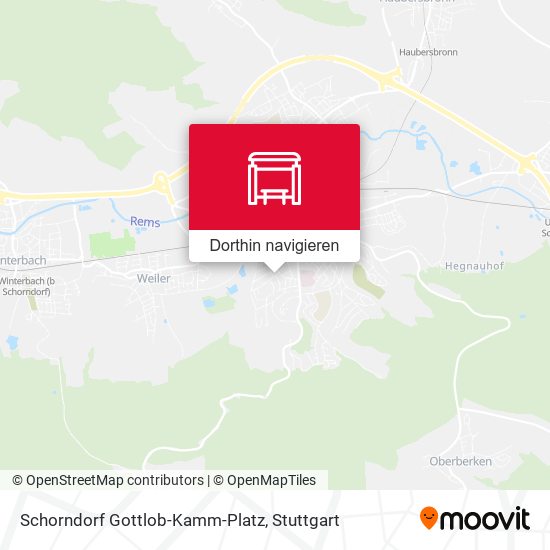 Schorndorf Gottlob-Kamm-Platz Karte