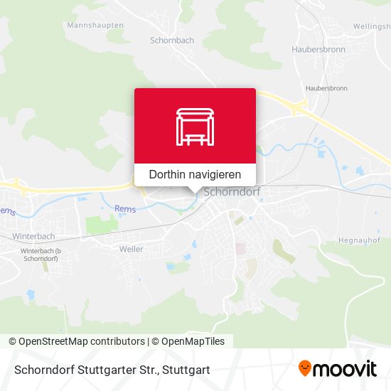 Schorndorf Stuttgarter Str. Karte