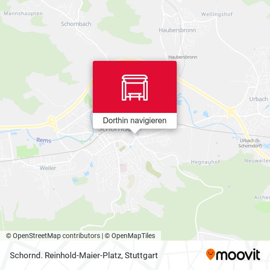 Schornd. Reinhold-Maier-Platz Karte