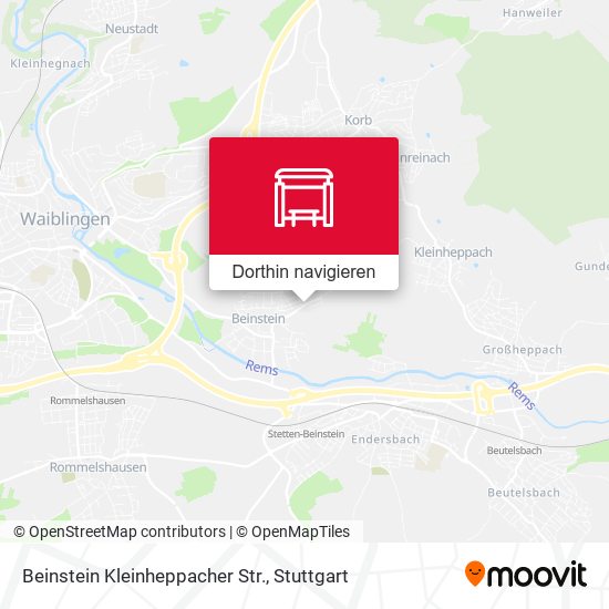 Beinstein Kleinheppacher Str. Karte