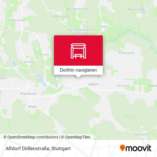 Alfdorf Döllenstraße Karte