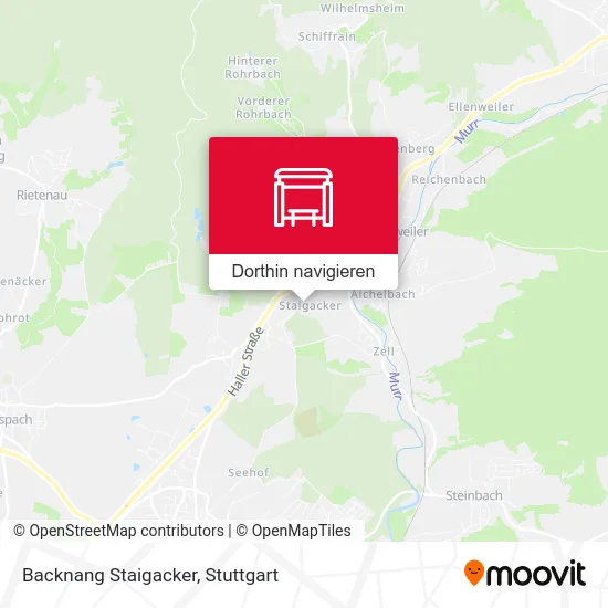 Backnang Staigacker Karte