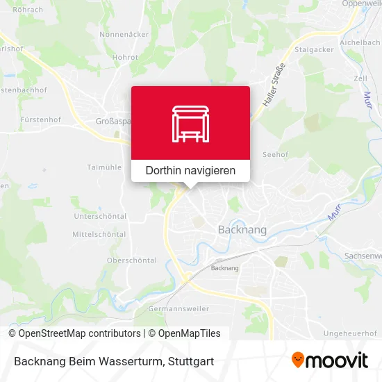 Backnang Beim Wasserturm Karte