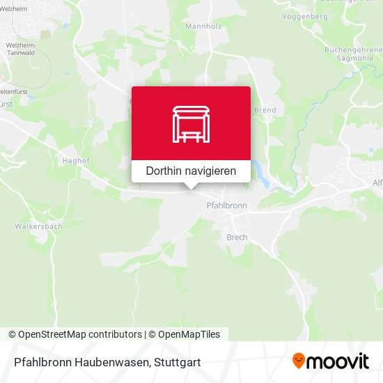 Pfahlbronn Haubenwasen Karte