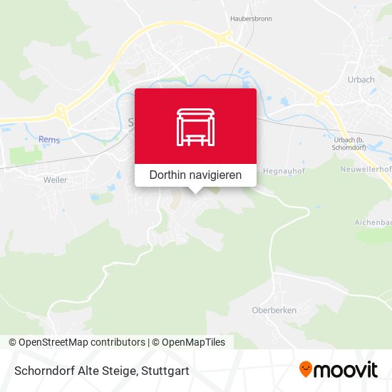 Schorndorf Alte Steige Karte