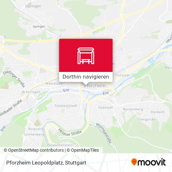 Pforzheim Leopoldplatz Karte